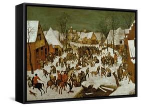 Massacre of the Innocents, 1565-66-Pieter Bruegel the Elder-Framed Stretched Canvas