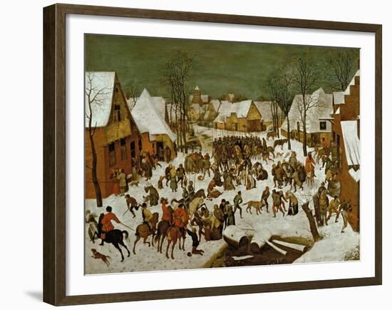 Massacre of the Innocents, 1565-66-Pieter Bruegel the Elder-Framed Giclee Print