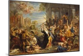 Massacre of the Innocents, about 1636/38-Peter Paul Rubens-Mounted Giclee Print