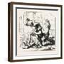 Massacre of the Innocents by Nicolas Poussin: Primitive Sketch. 1855-null-Framed Giclee Print