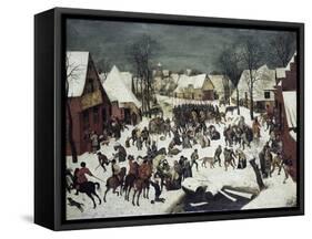 Massacre of the Innocents-Pieter Bruegel the Elder-Framed Stretched Canvas