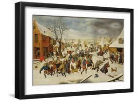 Massacre of the Innocents-Pieter Brueghel the Younger-Framed Giclee Print