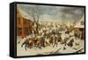 Massacre of the Innocents-Pieter Brueghel the Younger-Framed Stretched Canvas