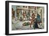 Massacre of the Jews in Barcelona in 1391, 1920-null-Framed Giclee Print