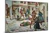 Massacre of the Jews in Barcelona in 1391, 1920-null-Mounted Giclee Print