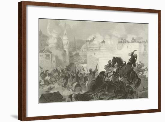 Massacre of the Memlooks, Egypt, 1811-Alonzo Chappel-Framed Giclee Print