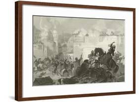 Massacre of the Memlooks, Egypt, 1811-Alonzo Chappel-Framed Giclee Print