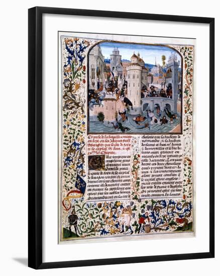 Massacre of the Peasant Rebels at Meaux, (135), C1475-Loyset Liedet-Framed Giclee Print