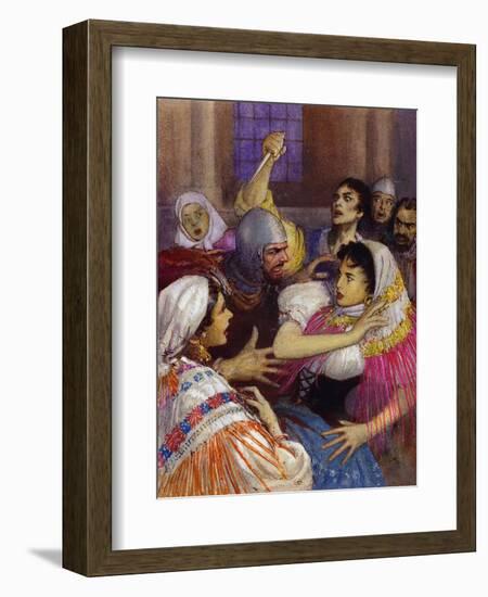 Massacre of the Sicilian Vespers-John Millar Watt-Framed Giclee Print