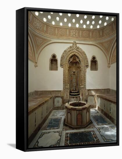 Massage Hall in Tepidarium of Hammam-null-Framed Stretched Canvas