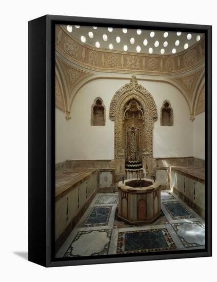 Massage Hall in Tepidarium of Hammam-null-Framed Stretched Canvas