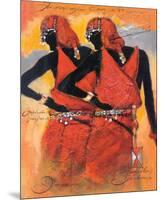 Massai Twins-Joadoor-Mounted Premium Giclee Print