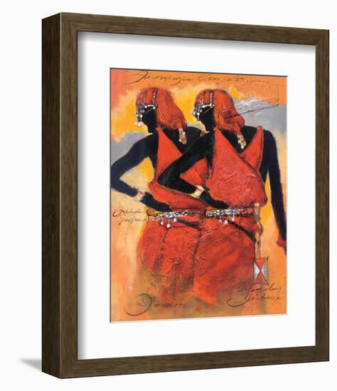 Massai Twins-Joadoor-Framed Art Print
