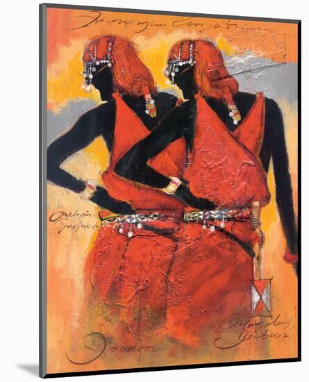 Massai Twins-Joadoor-Mounted Art Print