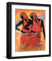 Massai Twins-Joadoor-Framed Art Print