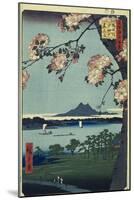 Massaki and the Suijin Grove by the Sumida River (One Hundred Famous Views of Edo). 1856-58-Utagawa Hiroshige-Mounted Giclee Print