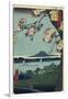 Massaki and the Suijin Grove by the Sumida River (One Hundred Famous Views of Edo). 1856-58-Utagawa Hiroshige-Framed Giclee Print