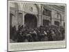 Masses for the Late Czar at Wayside Chapels in St Petersburg, People Kneeling in the Roadway-null-Mounted Giclee Print