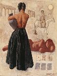 The Painter (With a Model)-Massimo Campigli-Giclee Print