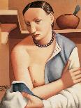 Bust with Blue Vase-Massimo Campigli-Giclee Print