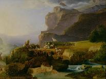 Battle of Thermopylae in 480 BC, 1823-Massimo Taparelli D' Azeglio-Stretched Canvas