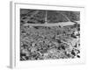 Massive Damage Caused by American Incendiary Bombs Dropped on the City Weeks Earlier-null-Framed Photographic Print