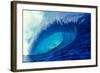 Massive Empty Breaker Ready for the Next Surfer Tahiti-Tony Harrington-Framed Photographic Print