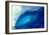 Massive Empty Breaker Ready for the Next Surfer Tahiti-Tony Harrington-Framed Photographic Print