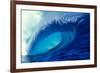 Massive Empty Breaker Ready for the Next Surfer Tahiti-Tony Harrington-Framed Photographic Print