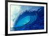 Massive Empty Breaker Ready for the Next Surfer Tahiti-Tony Harrington-Framed Photographic Print