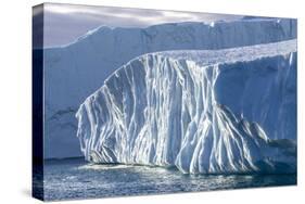 Massive icebergs calved from the Jakobshavn Isbrae glacier-Michael Nolan-Stretched Canvas