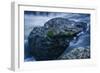 Massive Moss Covered Rock Under Waterfalls-Anthony Paladino-Framed Giclee Print