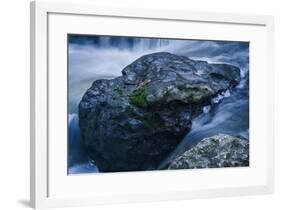 Massive Moss Covered Rock Under Waterfalls-Anthony Paladino-Framed Giclee Print