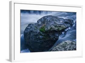 Massive Moss Covered Rock Under Waterfalls-Anthony Paladino-Framed Giclee Print