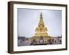 Massive statue of Samantabhadra at the summit of Mount Emei (Emei Shan), UNESCO World Heritage Site-Michael Snell-Framed Photographic Print