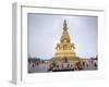 Massive statue of Samantabhadra at the summit of Mount Emei (Emei Shan), UNESCO World Heritage Site-Michael Snell-Framed Photographic Print