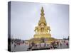 Massive statue of Samantabhadra at the summit of Mount Emei (Emei Shan), UNESCO World Heritage Site-Michael Snell-Stretched Canvas