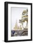 Massive statue of Samantabhadra at the summit of Mount Emei (Emei Shan), UNESCO World Heritage Site-Michael Snell-Framed Photographic Print