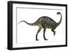 Massospondylus Dinosaur Fromt He Jurassic Age of Africa-null-Framed Art Print