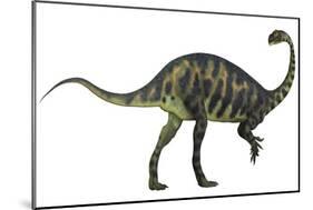 Massospondylus Dinosaur Fromt He Jurassic Age of Africa-null-Mounted Art Print