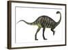 Massospondylus Dinosaur Fromt He Jurassic Age of Africa-null-Framed Art Print