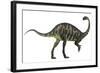 Massospondylus Dinosaur Fromt He Jurassic Age of Africa-null-Framed Art Print