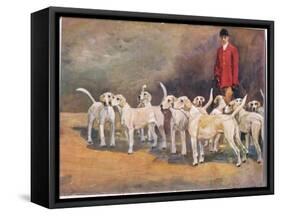 Master and Hounds, Illustration from 'Hounds'-Thomas Ivester Lloyd-Framed Stretched Canvas