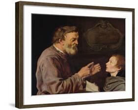 Master and Pupil, 1620-Jacques II de Gheyn-Framed Giclee Print