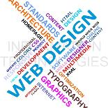 Word Cloud - Web Design-master_art-Laminated Premium Giclee Print