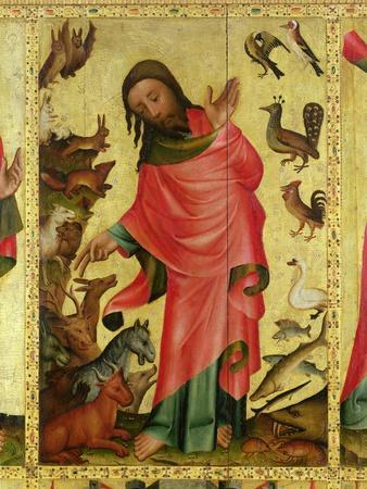 The Creation of the Animals, Detail from the Grabow Altarpiece, 1379-83