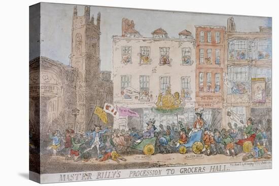 Master Billy's Procession to Grocers' Hall, 1784-Thomas Rowlandson-Stretched Canvas