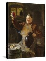 Master Brewer at Mealtime in the Cellar of the Cloister, 1892-Eduard Grützner-Stretched Canvas