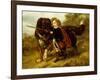 Master Egerton Macdona with his St Bernard Dog, Tell-Samuel John Carter-Framed Giclee Print