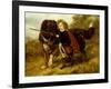 Master Egerton Macdona with his St Bernard Dog, Tell-Samuel John Carter-Framed Giclee Print